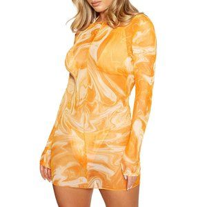 Naked Wardrobe Cover Up Dress in Dreamsicle